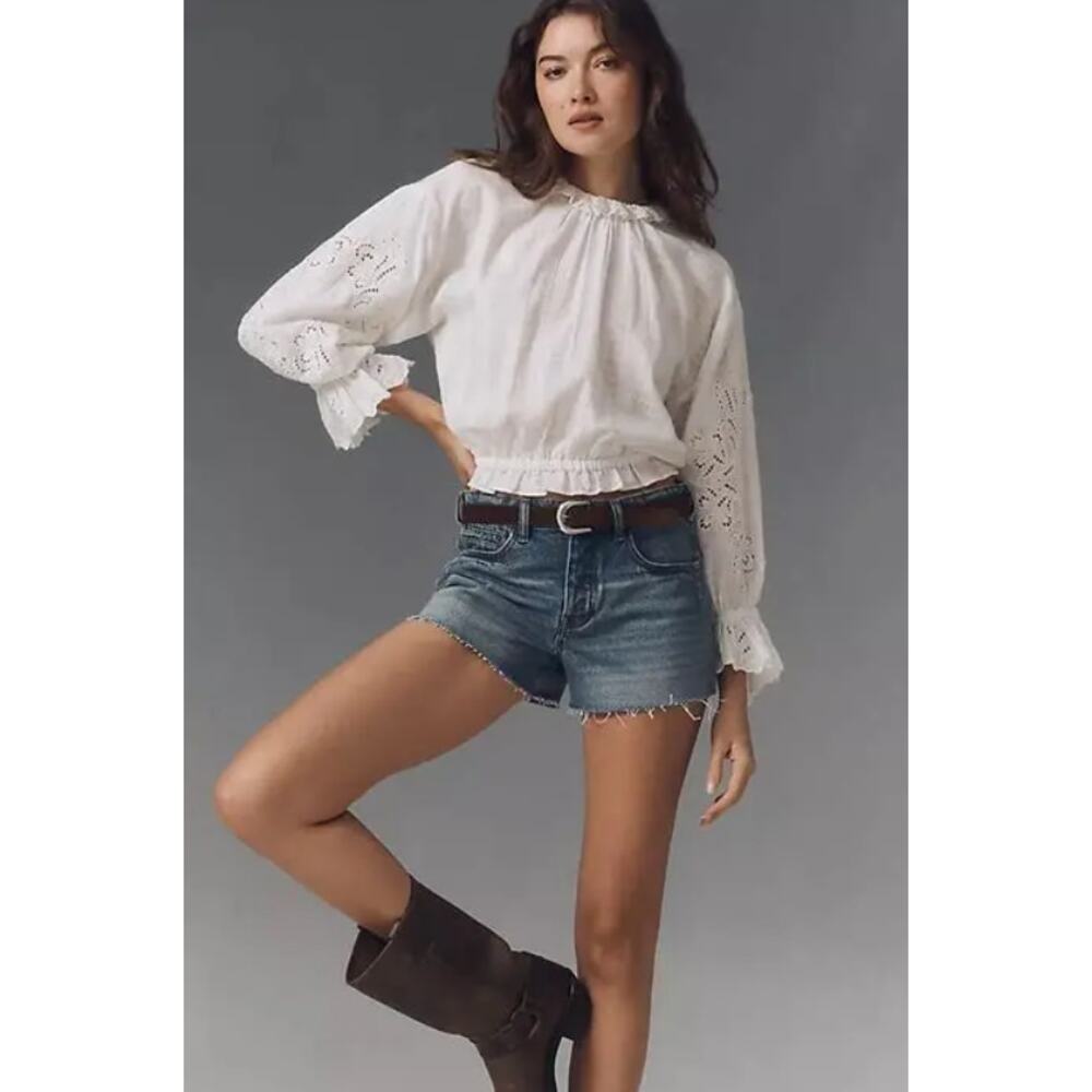 New Anthropologie Pilcro the Devon Denim Shorts - 26 waist - Picture 2 of 7